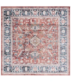 Safavieh Rosewood Blue / Red ROW116 6 ft. 7 in. X 6 ft. 7 in. Square Rug