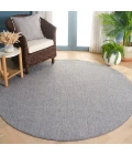 Safavieh River Grey / Ivory RVR600 6 ft. 7 in. X 6 ft. 7 in. Round Rug