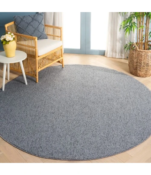 Safavieh River Grey / Charcoal RVR600 6 ft. 7 in. X 6 ft. 7 in. Round Rug