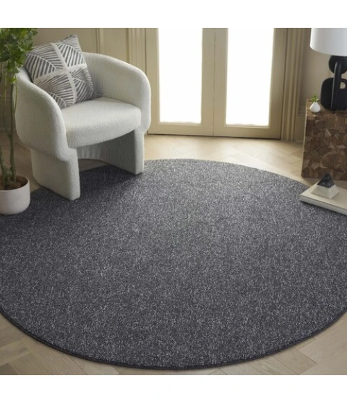 Safavieh River Charcoal RVR600 6 ft. 7 in. X 6 ft. 7 in. Round Rug
