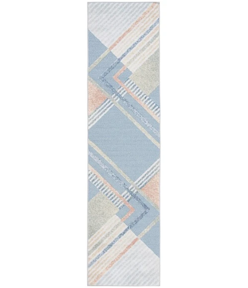 Safavieh Sarasota Blue / Light Green SAR102 2 ft. 3 in. X 9 ft. Runner Rug