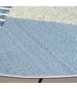 Safavieh Sarasota Blue / Light Green SAR102 6 ft. 7 in. X 6 ft. 7 in. Round Rug