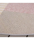 Safavieh Sarasota Pink / Brown SAR102 6 ft. 7 in. X 6 ft. 7 in. Round Rug