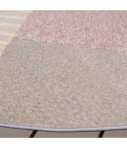 Safavieh Sarasota Pink / Brown SAR102 6 ft. 7 in. X 6 ft. 7 in. Round Rug