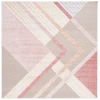 Safavieh Sarasota Pink / Brown SAR102 6 ft. 7 in. X 6 ft. 7 in. Square Rug