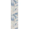 Safavieh Sarasota Light Green / Navy SAR106 2 ft. 3 in. X 9 ft. Runner Rug