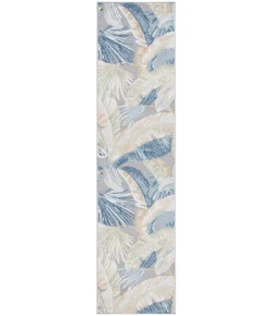 Safavieh Sarasota Light Green / Navy SAR106 2 ft. 3 in. X 9 ft. Runner Rug