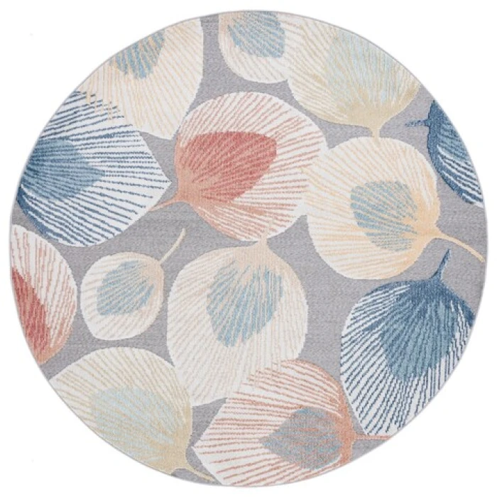 Safavieh Sarasota Beige / Grey SAR110 6 ft. 7 in. X 6 ft. 7 in. Round Rug