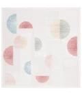 Safavieh Sarasota Grey / Pink SAR116 6 ft. 7 in. X 6 ft. 7 in. Square Rug