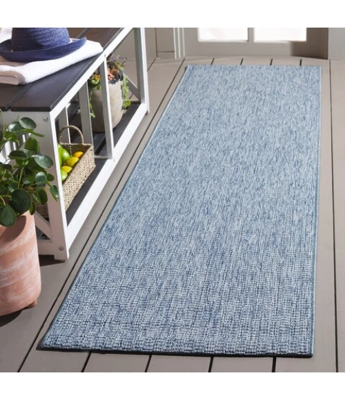Safavieh Sisal All-Weather Blue SAW420 2 ft. 2 in. X 8 ft. Runner Rug