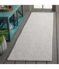 Safavieh Sisal All-Weather Light Grey / Ivory SAW460 2 ft. 2 in. X 8 ft. Runner Rug