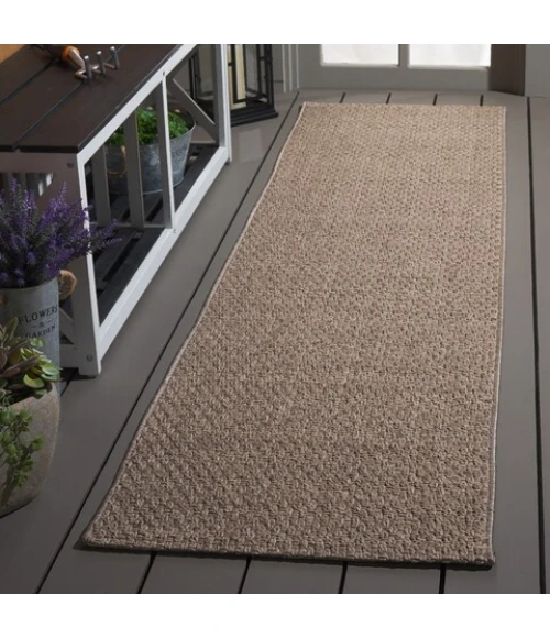 Safavieh Sisal All-Weather Brown SAW460 2 ft. 2 in. X 8 ft. Runner Rug