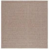Safavieh Sisal All-Weather Brown SAW460 6 ft. 7 in. X 6 ft. 7 in. Square Rug