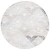 Safavieh Saylor Grey / Dark Grey SAY101 6 ft. 3 in. X 6 ft. 3 in. Round Rug