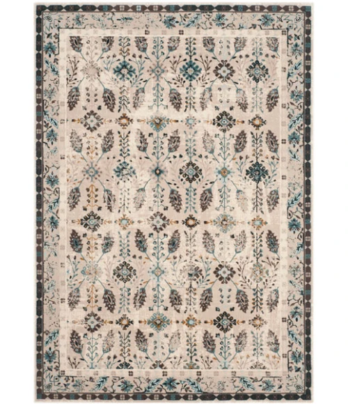 Safavieh Serenity Cream / Turquoise SER208 5 ft. 1 in. X 7 ft. 6 in. Rectangle Rug