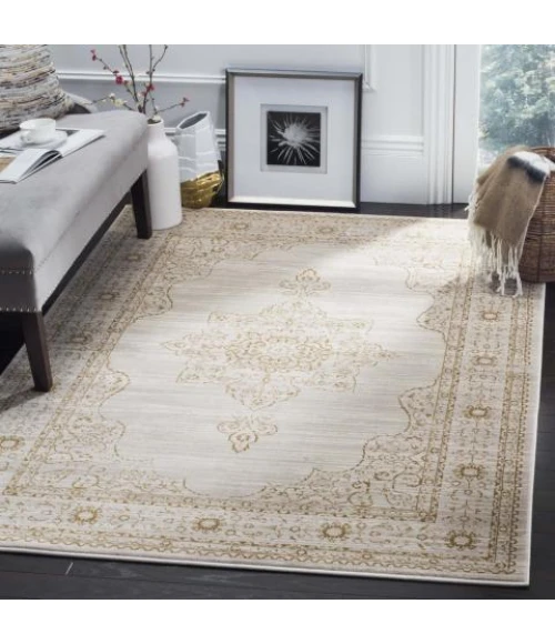 Safavieh Serenity Creme / Gold SER210 5 ft. 1 in. X 7 ft. 6 in. Rectangle Rug