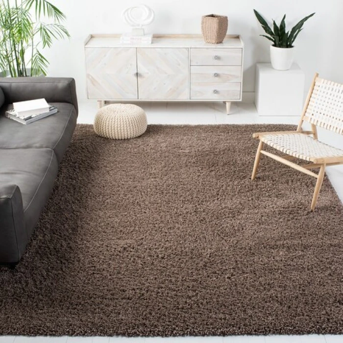 Safavieh California Shag Taupe SG151 2 ft. 3 in. X 10 ft. Runner Rug