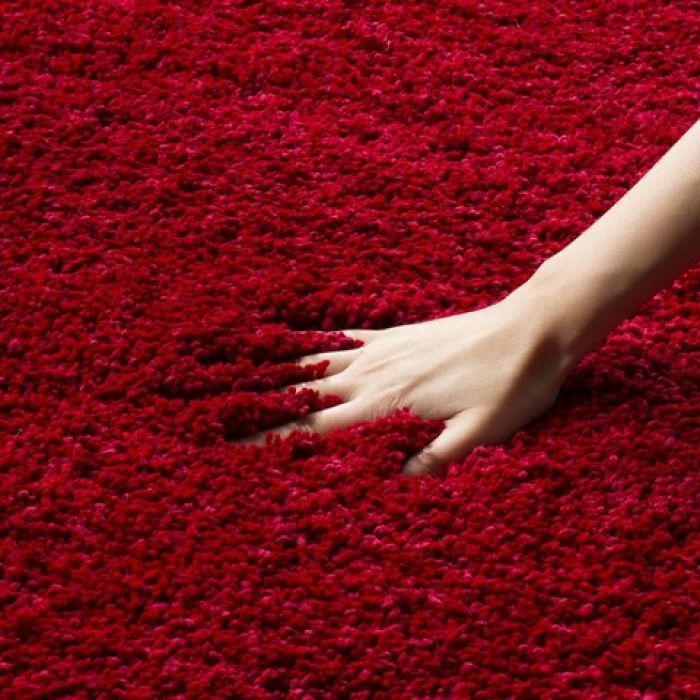 Safavieh Milan Shag Red SG180 3 ft. X 3 ft. Square Rug
