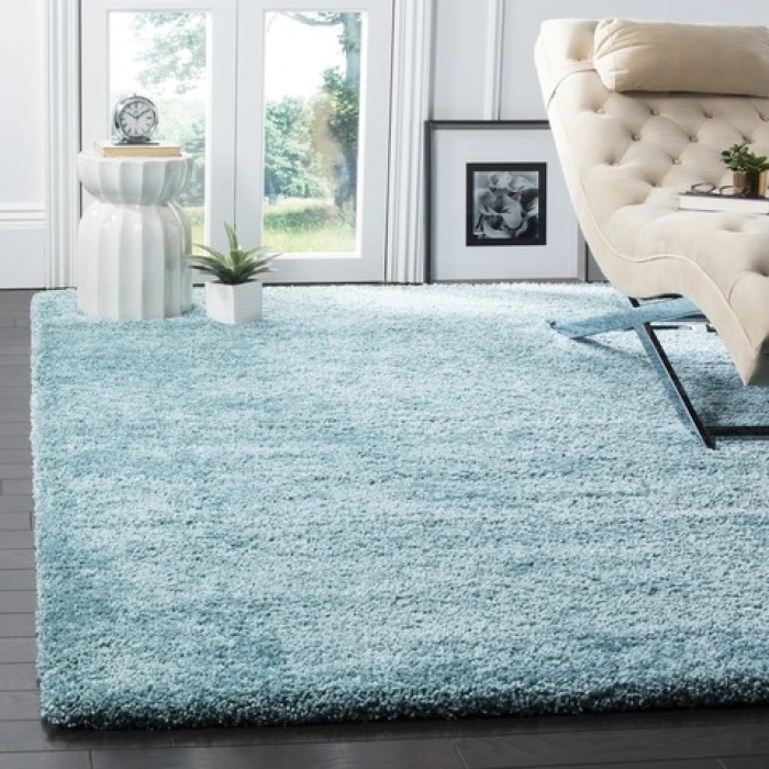 Safavieh Milan Shag Aqua Blue SG180 8 ft. X 10 ft. Rectangle Rug