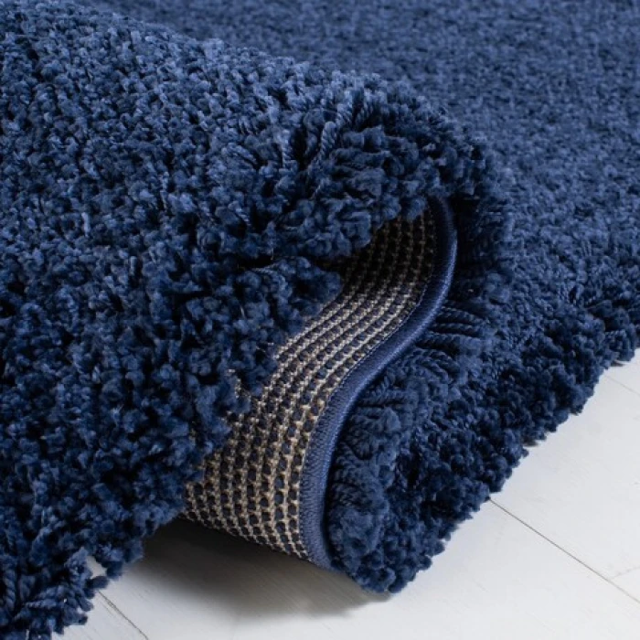 Safavieh Milan Shag Navy SG180 10 ft. X 10 ft. Round Rug