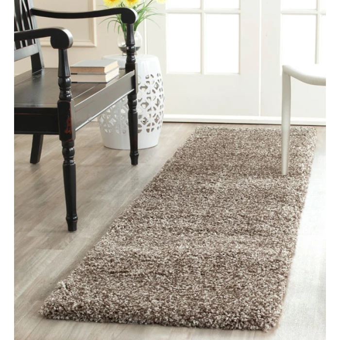 Safavieh Milan Shag Grey SG180 2 ft. X 12 ft. Runner Rug