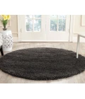 Safavieh Milan Shag Dark Grey SG180 3 ft. X 3 ft. Round Rug