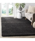 Safavieh Milan Shag Dark Grey SG180 3 ft. X 3 ft. Round Rug