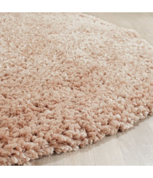 Safavieh Shag Beige SG267 6 ft. X 6 ft. Round Rug