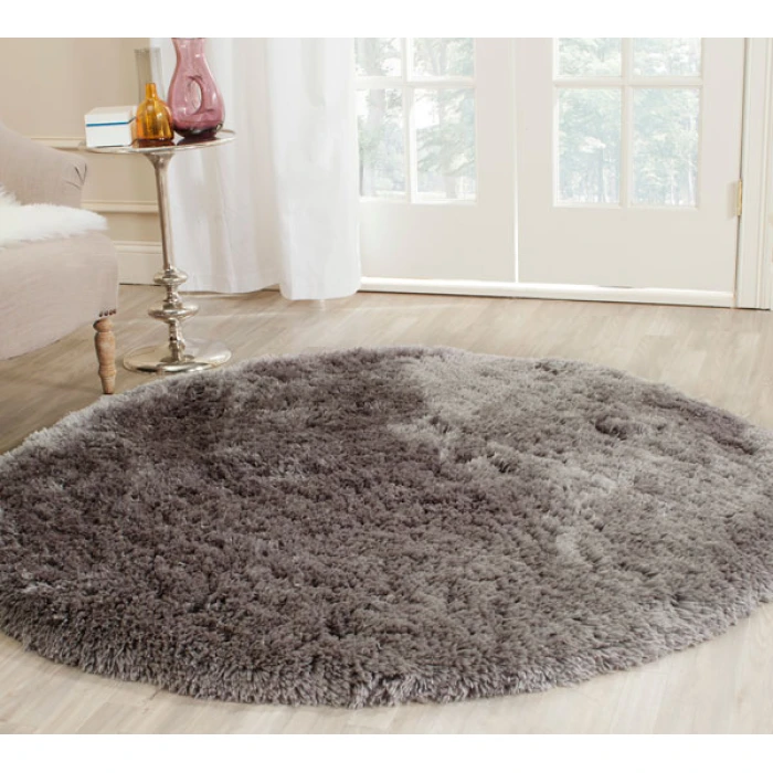 Safavieh Arctic Shag SG270 Grey 5' X 5' Round Area Rug
