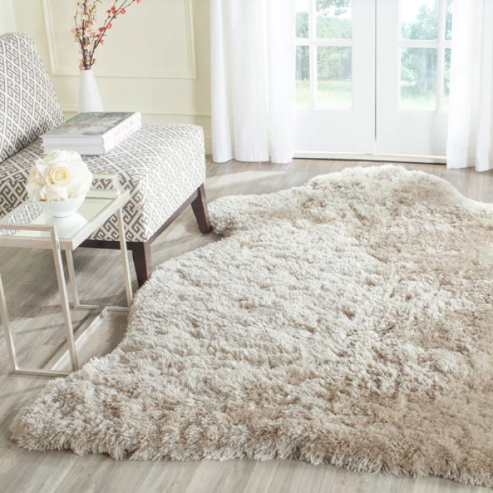 Safavieh Arctic Shag SG270 Light Beige 5' X 7' Rectangle Area Rug