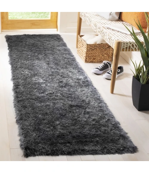 Safavieh Shag Slate SG511 2 ft. 3 in. X 8 ft. Runner Rug