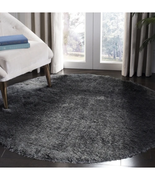 Safavieh Shag Slate SG511 5 ft. X 5 ft. Round Rug