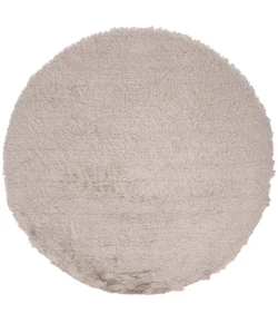 Safavieh Shag Beige SG511 5 ft. X 5 ft. Round Rug