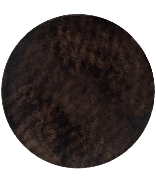 Safavieh Shag Chocolate SG511 7 ft. X 7 ft. Round Rug
