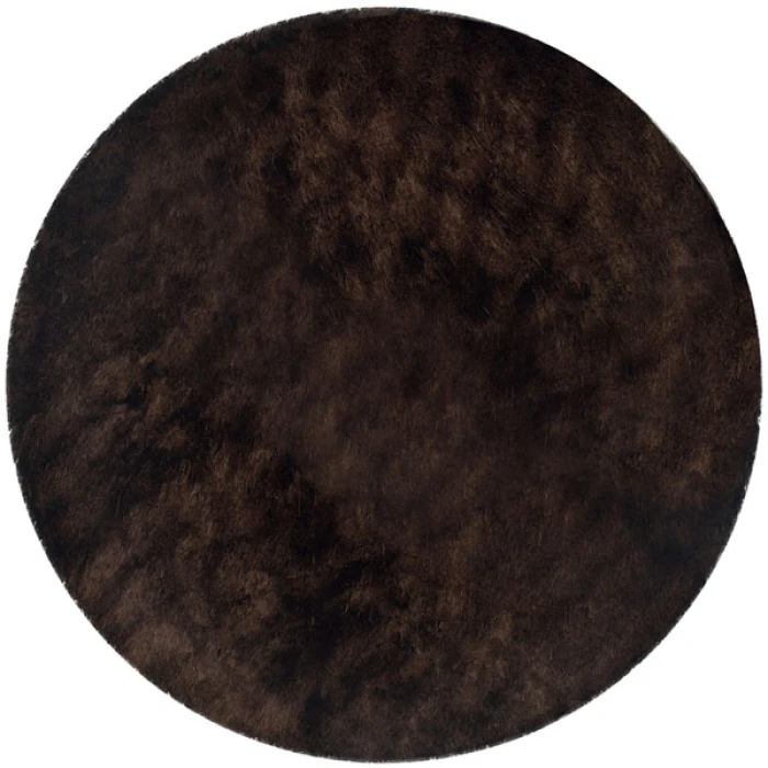 Safavieh Shag Chocolate SG511 5 ft. X 5 ft. Round Rug