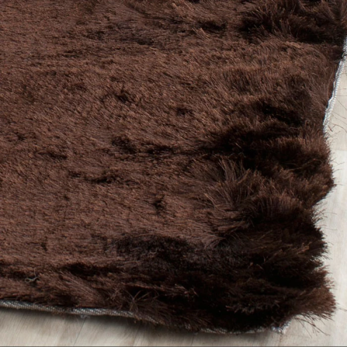 Safavieh Shag Chocolate SG511 5 ft. X 5 ft. Square Rug