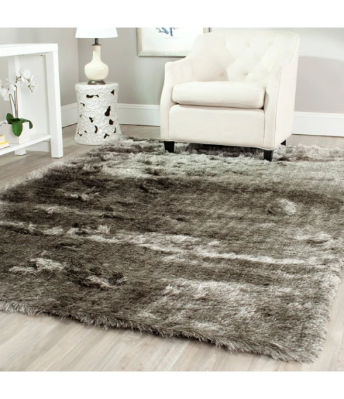 Safavieh Shag Silver SG511 5 ft. X 5 ft. Square Rug