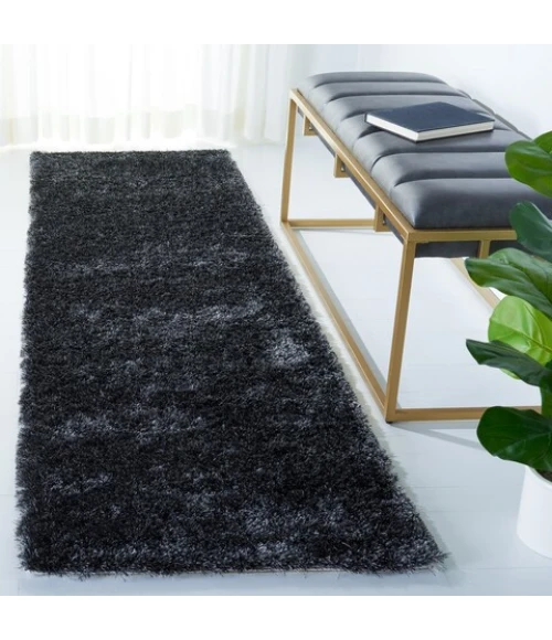 Safavieh Shag Dark Grey SG512 2 ft. 3 in. X 8 ft. Runner Rug