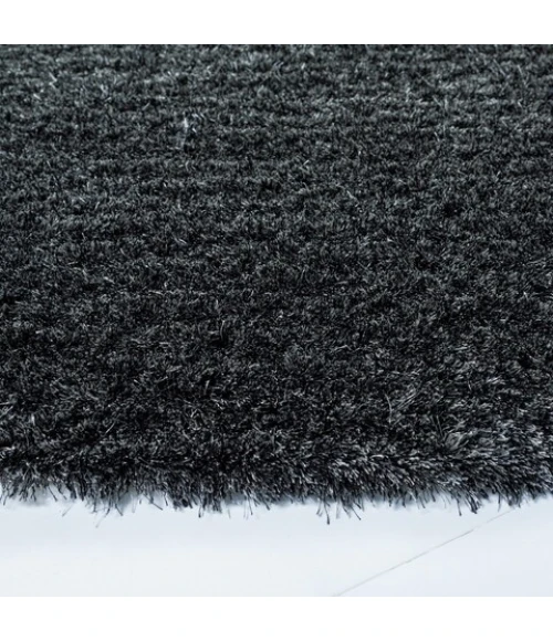 Safavieh Shag Dark Grey SG512 7 ft. X 7 ft. Round Rug