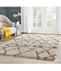 Safavieh Belize Shag SGB482 Taupe / Grey 4' X 6' Rectangle Area Rug
