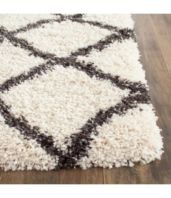 Safavieh Belize Shag SGB489 Ivory / Charcoal 2'-3" X 5' Accent Area Rug