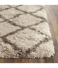 Safavieh Belize Shag SGB489 Taupe / Grey 2'-3" X 9' Runner Area Rug