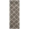 Safavieh Belize Shag SGB489 Grey / Taupe 2'-3" X 11' Runner Area Rug