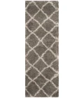 Safavieh Belize Shag SGB489 Grey / Taupe 2'-3" X 11' Runner Area Rug