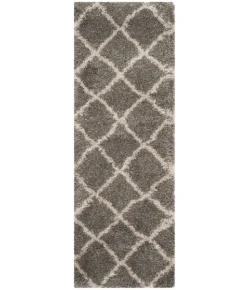 Safavieh Belize Shag SGB489 Grey / Taupe 2'-3" X 11' Runner Area Rug