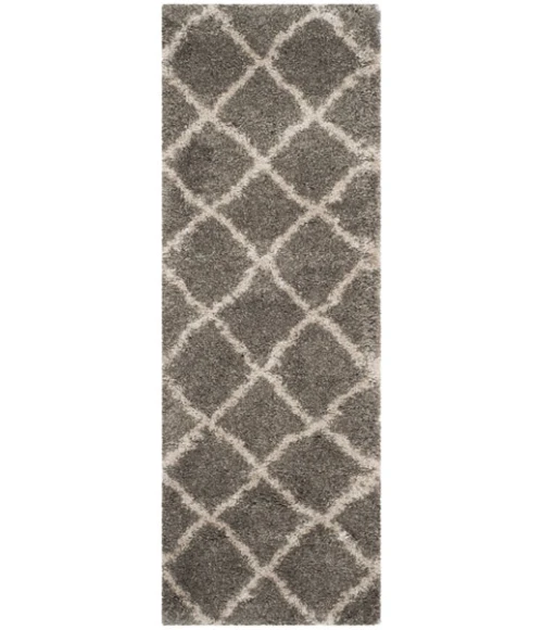 Safavieh Belize Shag SGB489 Grey / Taupe 2'-3" X 11' Runner Area Rug