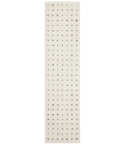 Safavieh Santorini Shag Cream / Multi SGG165 2 ft. X 8 ft. Runner Rug
