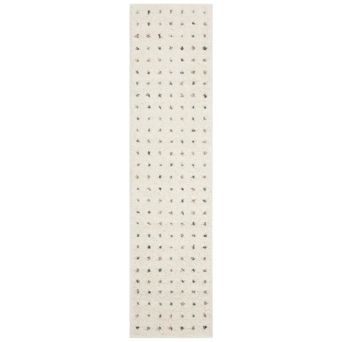 Safavieh Santorini Shag Cream / Multi SGG165 2 ft. X 8 ft. Runner Rug