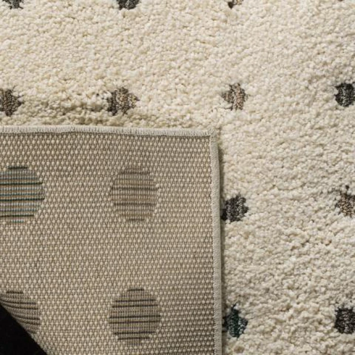 Safavieh Santorini Shag Cream / Multi SGG165 2 ft. X 8 ft. Runner Rug