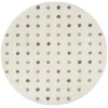 Safavieh Santorini Shag Cream / Multi SGG165 6 ft. 7 in. X 6 ft. 7 in. Round Rug